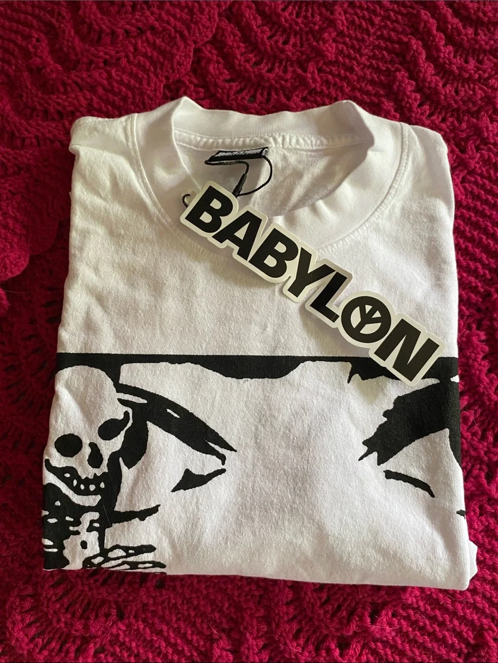 🆕 Babylon LA Secrecy T Shirt Graphic No Peace or Freedom Skeleton XXL New 2XL